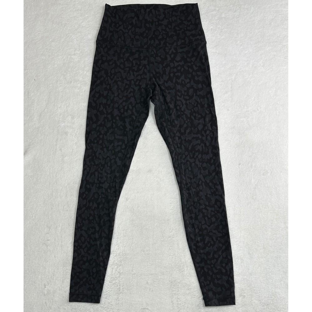 Lululemon Align High Rise Pant 28 Formation Camo Deep Coal Multi Black Size 6